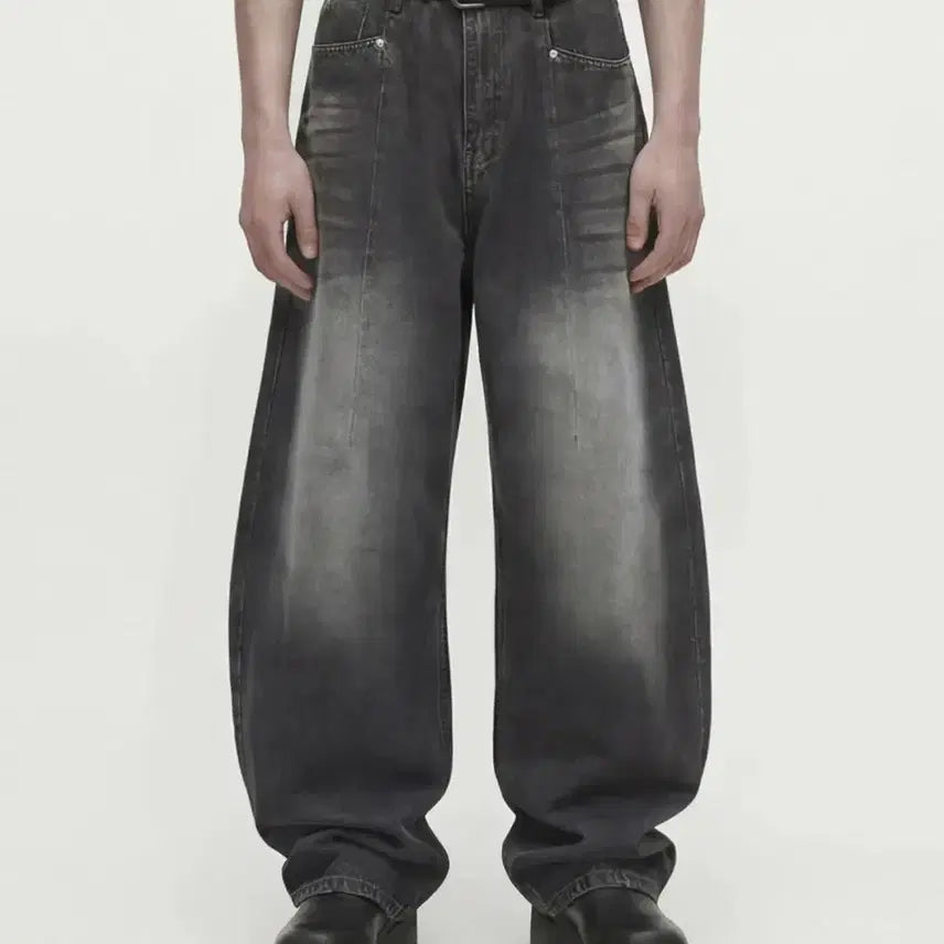 [BUNJANG] DWSE Balloon Wide Denim Jeans / DWSE 벌룬 와이드 데님 청바지 새제품 싸게 팔아요