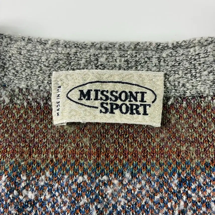 [BUNJANG] Missoni Ethnic Pattern V-Neck Knit Cardigan / Missoni  미쏘니 에스닉 패턴 브이넥 니트 가디건