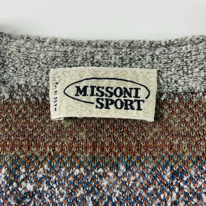 [BUNJANG] Missoni Ethnic Pattern V-Neck Knit Cardigan / Missoni  미쏘니 에스닉 패턴 브이넥 니트 가디건