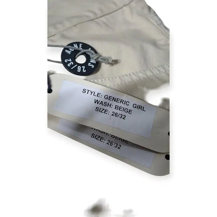 [BUNJANG] Acne Studios Jeans Beige Straight Pants / 26/32)아크네스튜디오 진스 베이지 일자팬츠