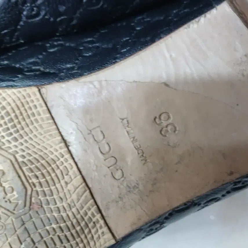 [BUNJANG] Gucci Black Quilted GG Ballerina Flat Shoes / 구찌 블랙 퀼팅 GG 발레리나 플랫슈즈36정품