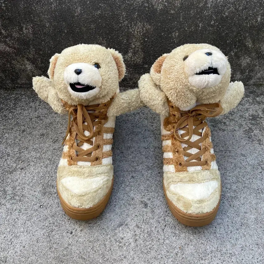 [BUNJANG] Jeremy Scott 2013 Forum Teddy Bear Brown Sneakers / [260] Jeremy Scott 2013 포럼 테디 베어 브라운 JS