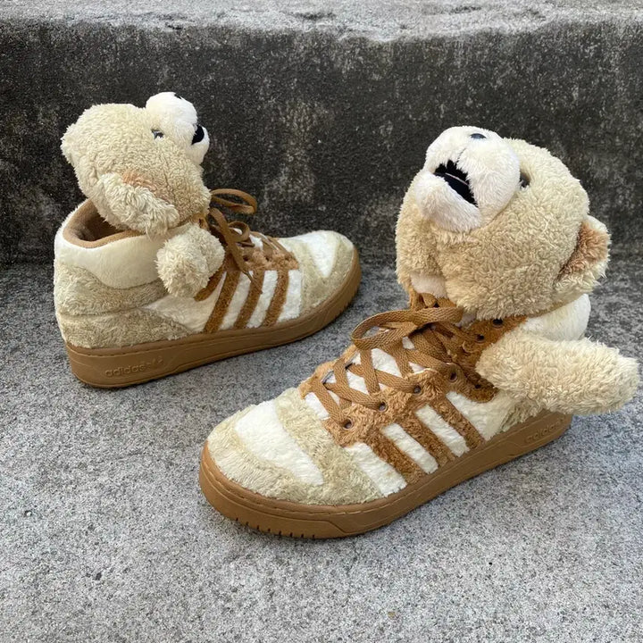 [BUNJANG] Jeremy Scott 2013 Forum Teddy Bear Brown Sneakers / [260] Jeremy Scott 2013 포럼 테디 베어 브라운 JS