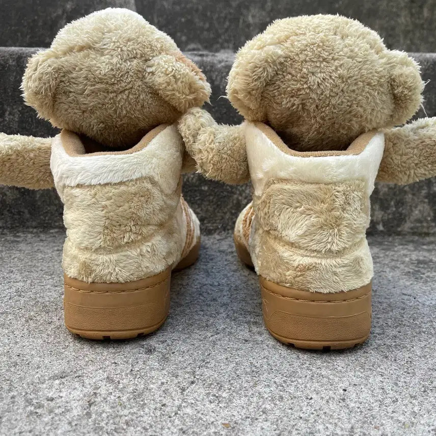 [BUNJANG] Jeremy Scott 2013 Forum Teddy Bear Brown Sneakers / [260] Jeremy Scott 2013 포럼 테디 베어 브라운 JS