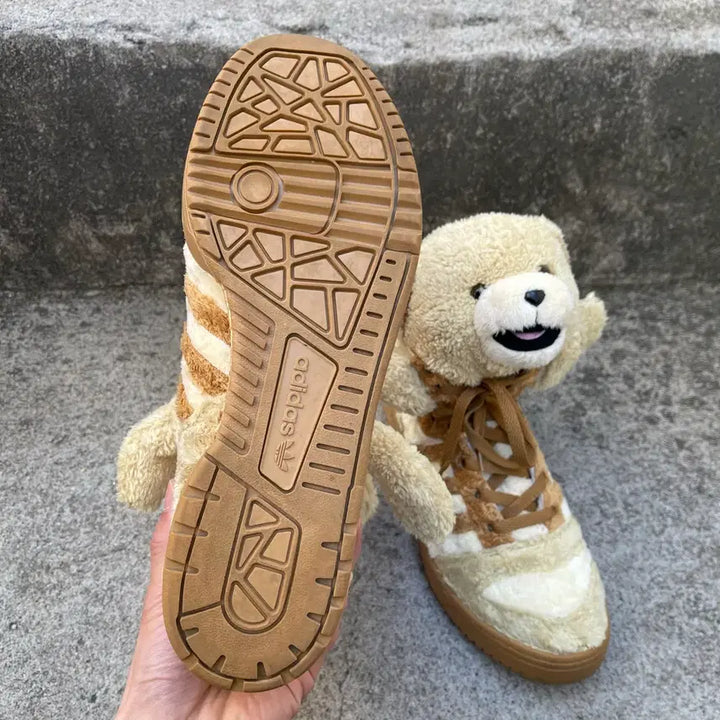 [BUNJANG] Jeremy Scott 2013 Forum Teddy Bear Brown Sneakers / [260] Jeremy Scott 2013 포럼 테디 베어 브라운 JS
