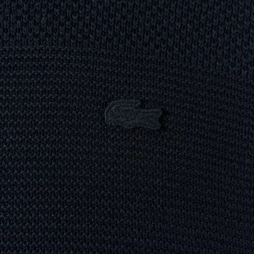 [BUNJANG] Lacoste Cotton Navy Crewneck Knit Sweater / Lacoste  라코스테 코튼 네이비 크루넥 니트