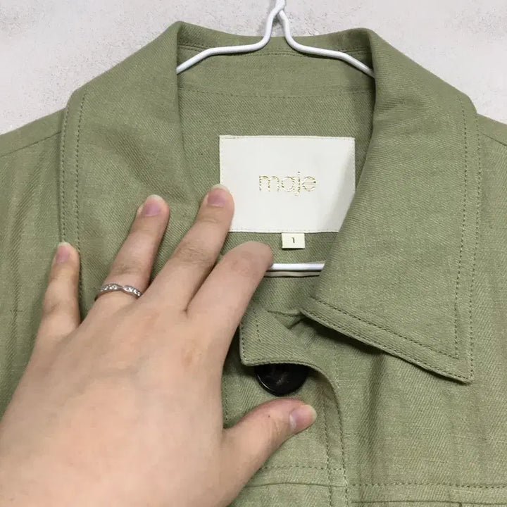 [BUNJANG] MAJE Linen Button-Up Jacket / MAJE 마쥬 버튼업 린넨 자켓 1