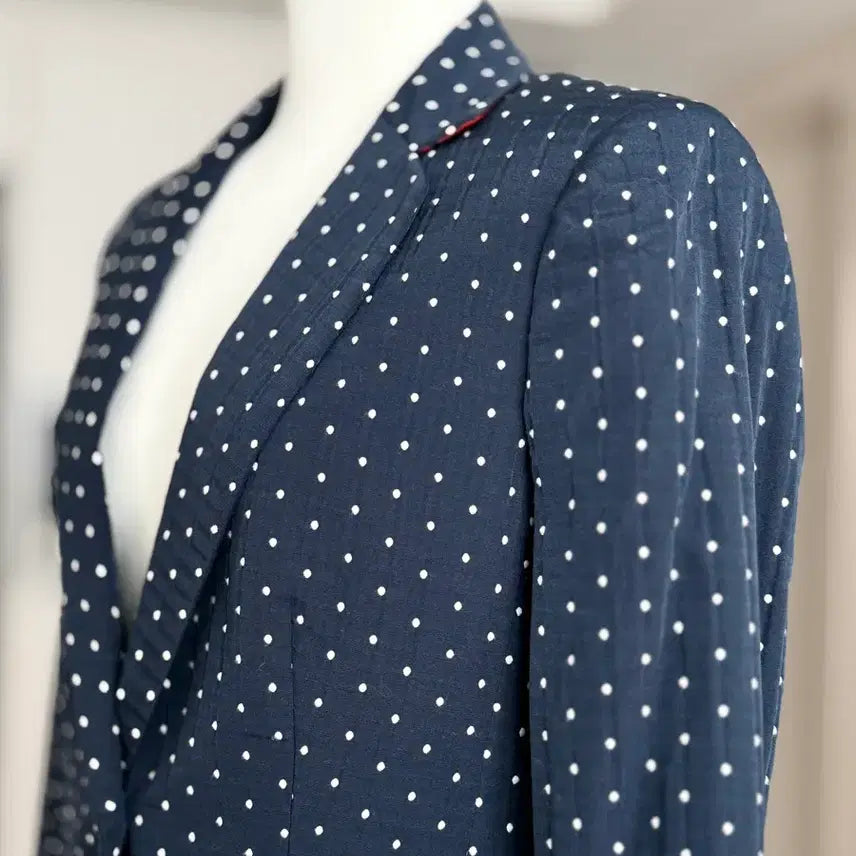 [BUNJANG] Tommy Hilfiger Navy Polka Dot Jacket / 타미힐피거 네이비 색상 포코닷 자켓