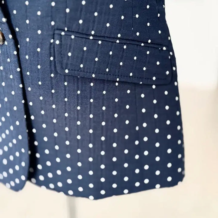 [BUNJANG] Tommy Hilfiger Navy Polka Dot Jacket / 타미힐피거 네이비 색상 포코닷 자켓