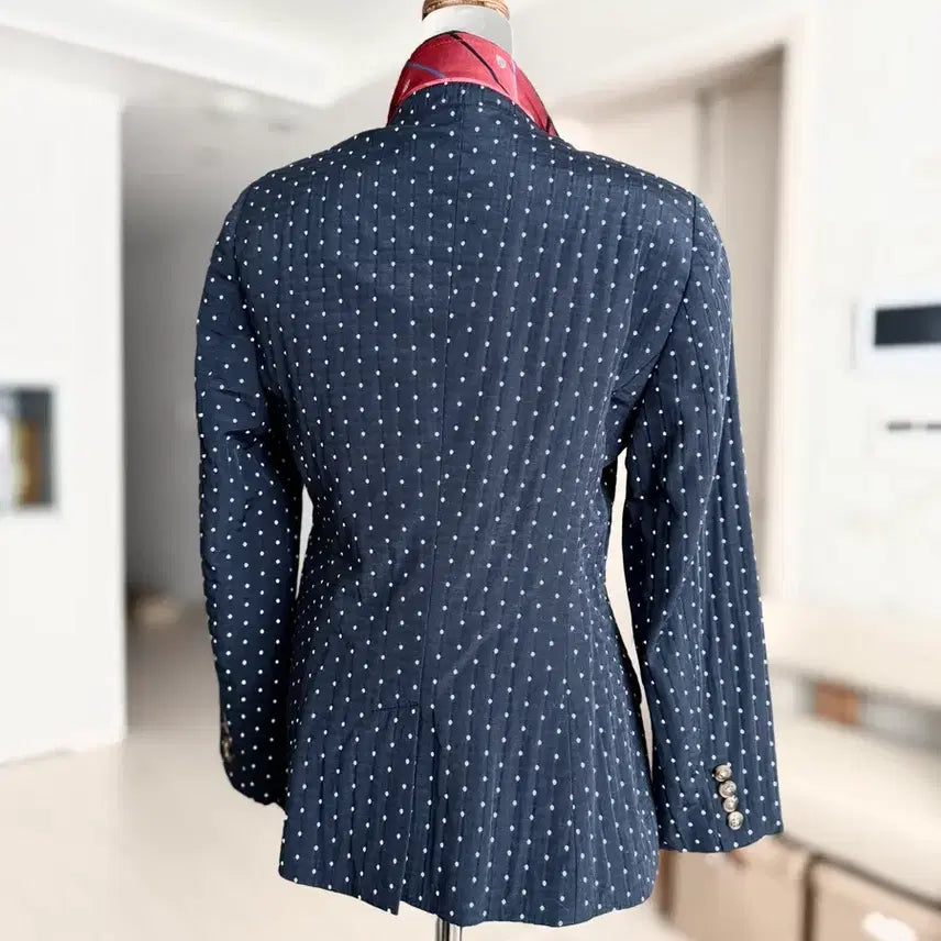 [BUNJANG] Tommy Hilfiger Navy Polka Dot Jacket / 타미힐피거 네이비 색상 포코닷 자켓