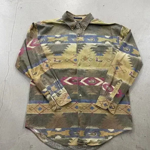 [BUNJANG] Ducks Unlimited Native Pattern Shirt XL / Ducks Unlimited 네이티브 패턴 셔츠 XL