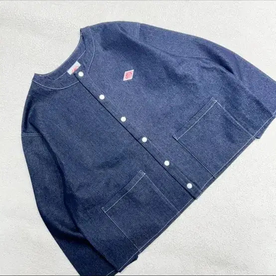 [BUNJANG] Danton Denim Jacket / 단톤 데님 자켓 노카라 긴팔