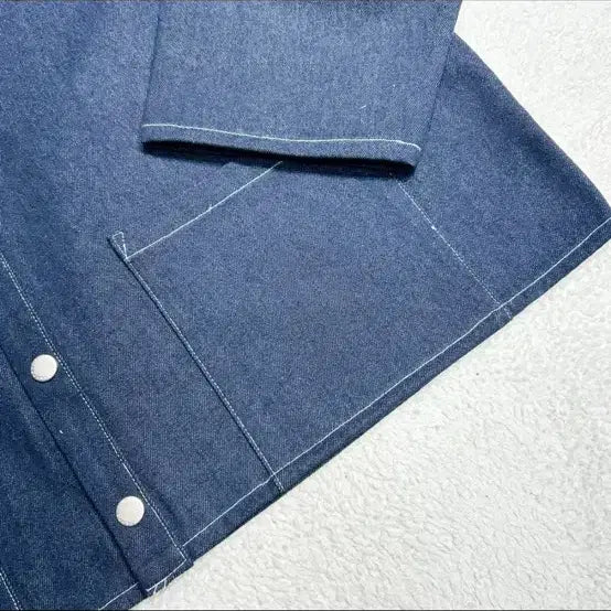 [BUNJANG] Danton Denim Jacket / 단톤 데님 자켓 노카라 긴팔