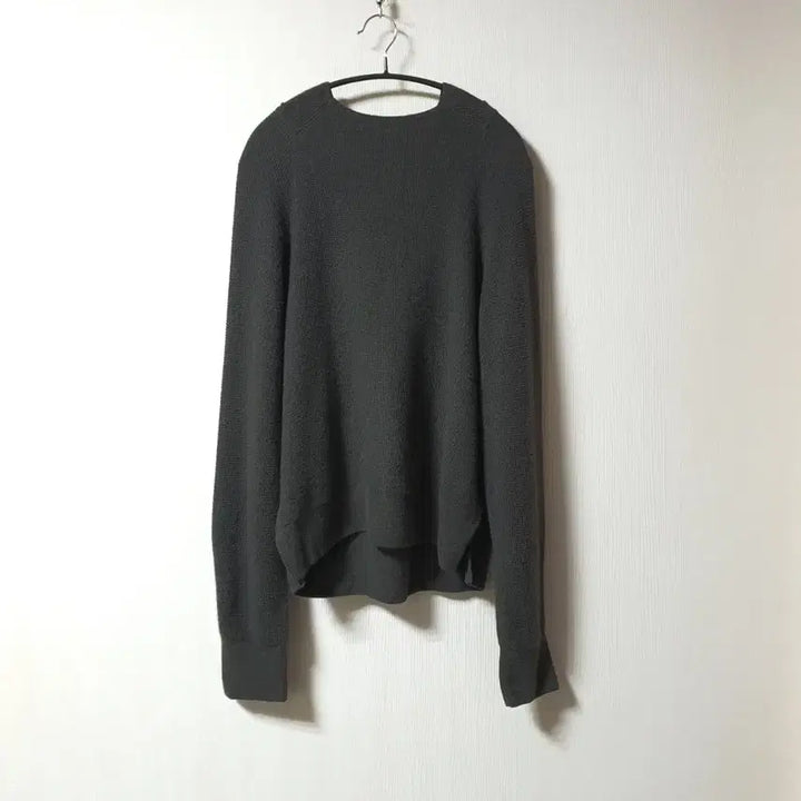 [BUNJANG] Time Deep Khaki Hooded Knit Sweater / 타임 time 딥카키 컬러 후드 니트 프리 사이즈 정품