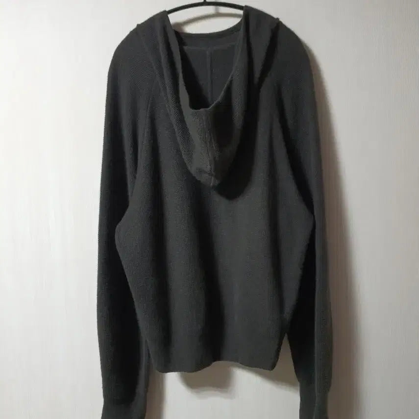 [BUNJANG] Time Deep Khaki Hooded Knit Sweater / 타임 time 딥카키 컬러 후드 니트 프리 사이즈 정품