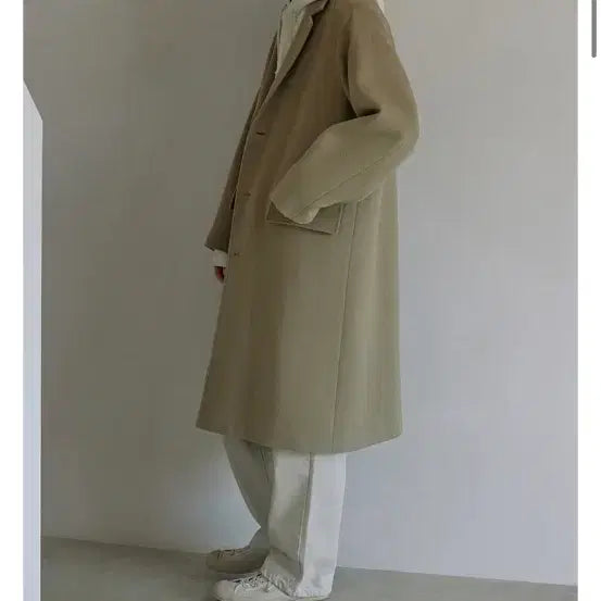 [BUNJANG] Blank Room Raglan Single Coat Beige / Blank Room 블랭크룸 래글런 싱클 코트 베이지