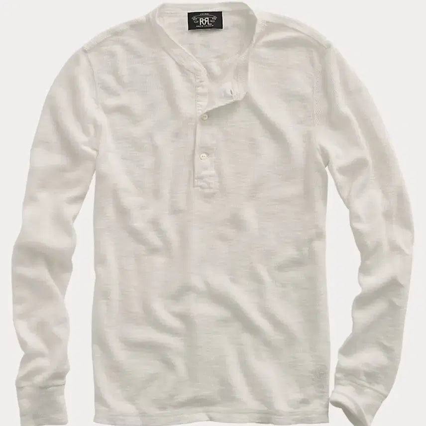 [BUNJANG] RRL Waffle Knit Henley Shirt / RRL 와플 니트 헨리 셔츠