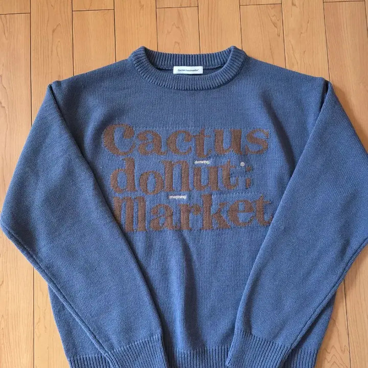 [BUNJANG] Cactus Donut Market Navy Sweater (Size L) / (L)캑터스도넛마켓 스웨터 네이비