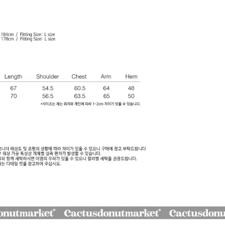 [BUNJANG] Cactus Donut Market Navy Sweater (Size L) / (L)캑터스도넛마켓 스웨터 네이비