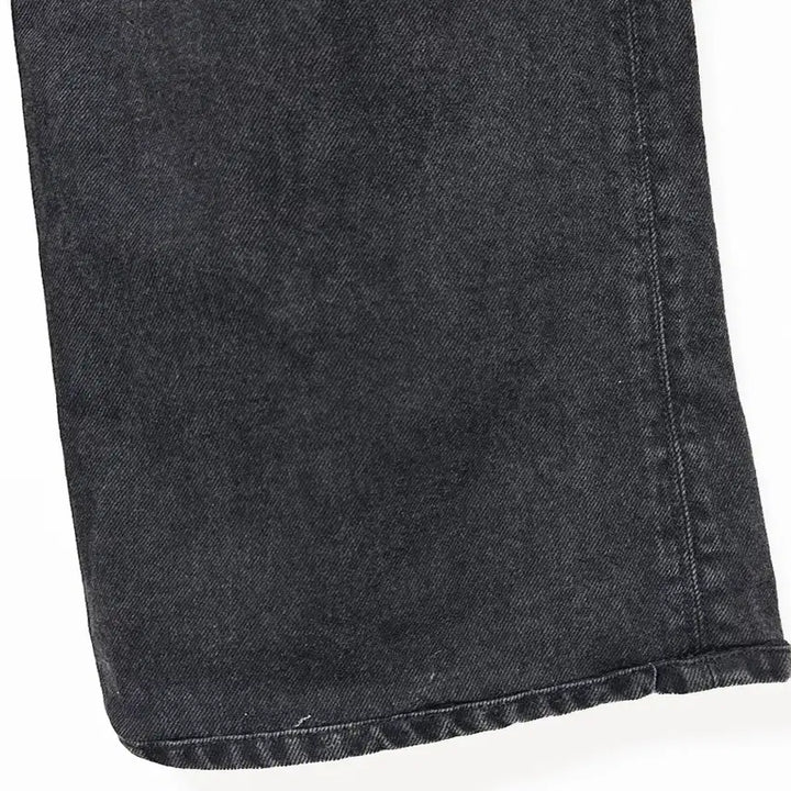 [BUNJANG] Vintage Wide Leg Jeans Black Wash / 일본빈티지 와이드팬츠바지흑청 모리걸하구미룩갸루y2k