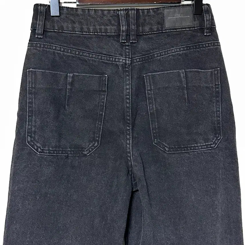 [BUNJANG] Vintage Wide Leg Jeans Black Wash / 일본빈티지 와이드팬츠바지흑청 모리걸하구미룩갸루y2k
