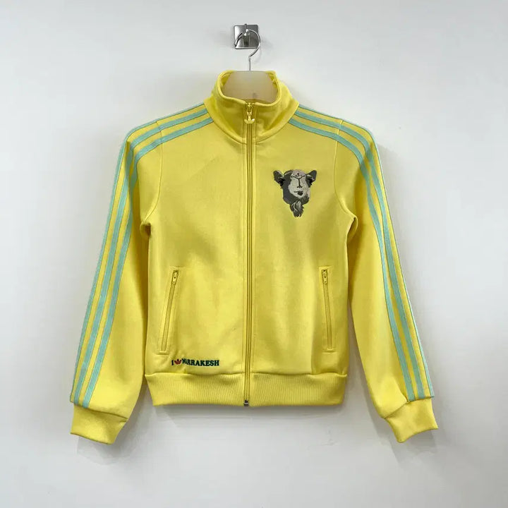 [BUNJANG] Adidas Marrakech Lemon Mint Track Top Jersey / 아디다스 딱붙핏 마라케시 레몬 민트 트랙탑 져지