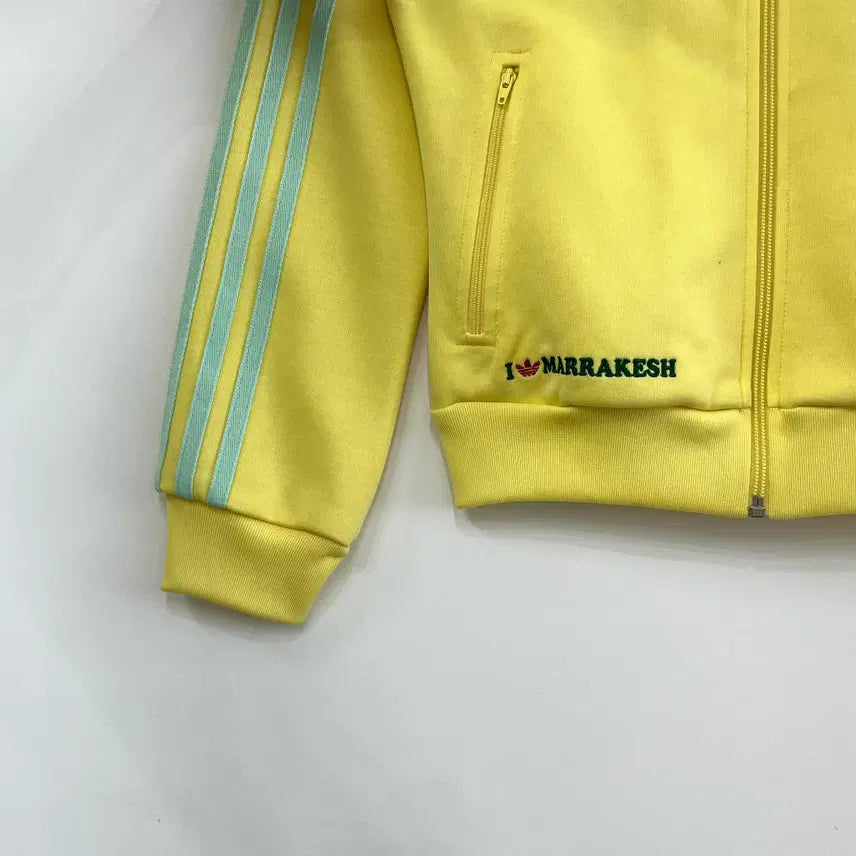 [BUNJANG] Adidas Marrakech Lemon Mint Track Top Jersey / 아디다스 딱붙핏 마라케시 레몬 민트 트랙탑 져지