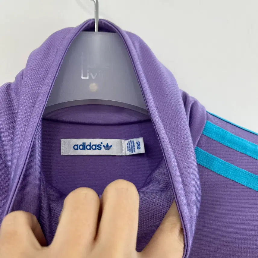 [BUNJANG] Adidas Firebird Track Top Jersey / 아디다스 딱붙핏 연보라 파이어버드 트랙탑 져지