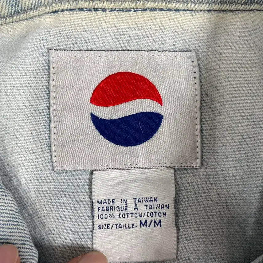 [BUNJANG] Pepsi x Sturgis Motorcycle Rally 70th Anniversary Vintage Denim Trucker Jacket / 펩시 X 스터지스 모터사이클랠리 빈티지 데님자켓 트러커자켓 청자켓