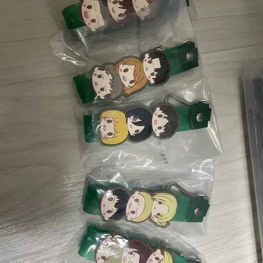 [BUNJANG] Attack on Titan Character Keyring Set / 진격의 거인 캐릭터 키링 세트