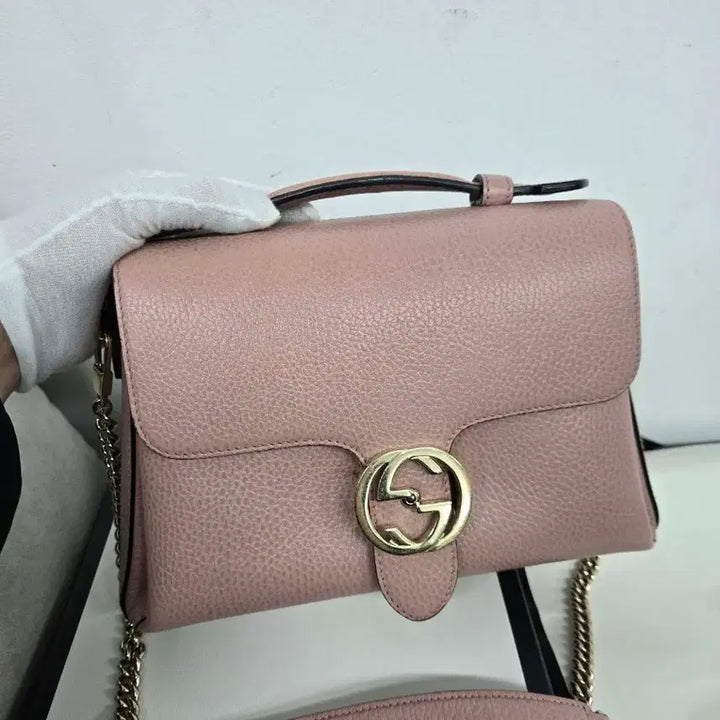 [BUNJANG] Gucci Interlocking Chain Shoulder Bag / [정품] 구찌 인터로킹 체인 숄더백