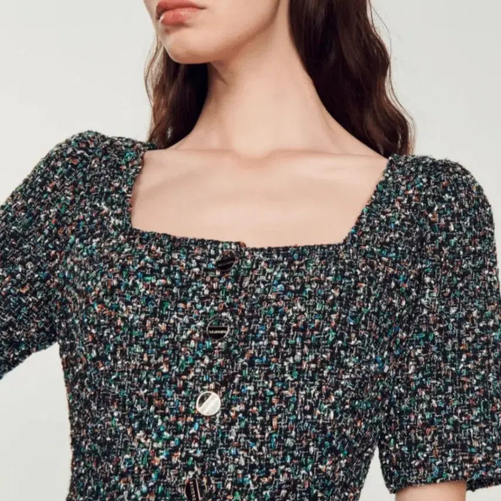 [BUNJANG] Sandro Square Neckline Dress / 새제품 산드로