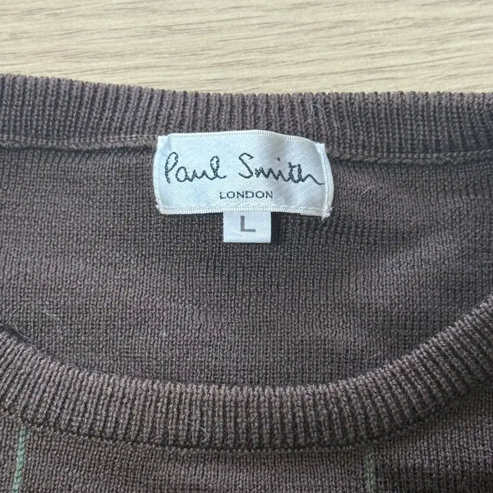 [BUNJANG] Paul Smith Slim Fit Brown Check Knit Sweater / 폴스미스 일본 정품 니트