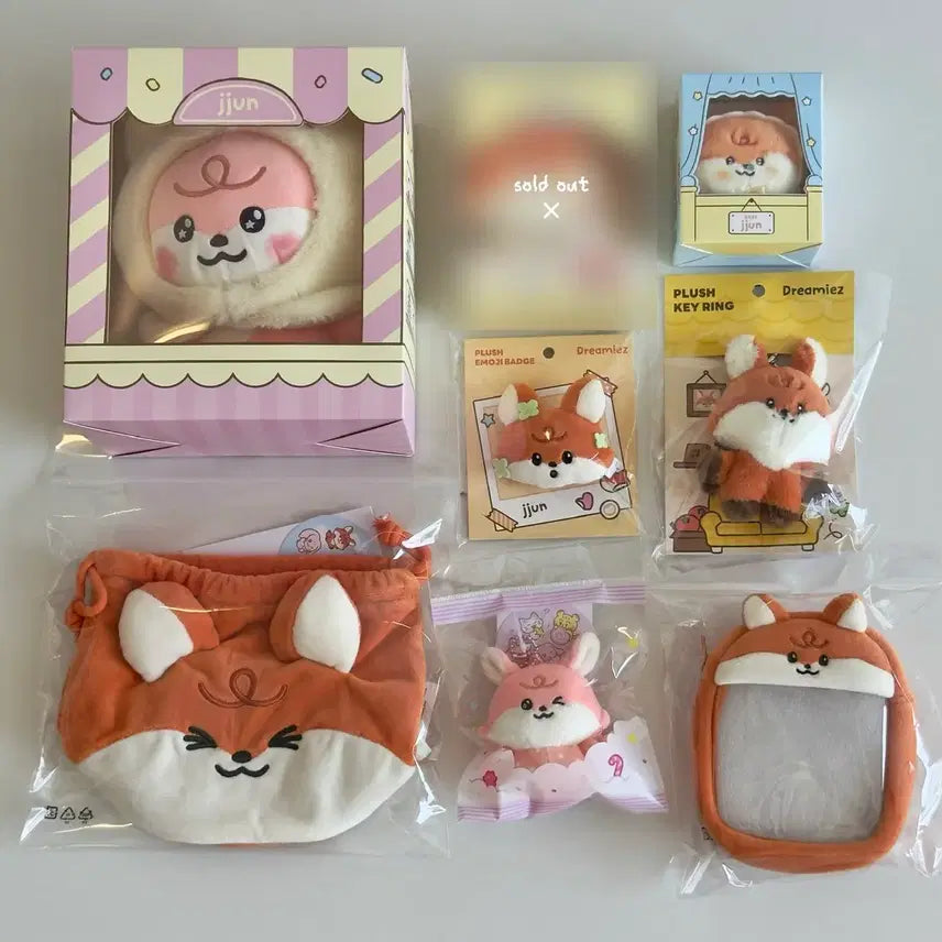 [BUNJANG] NCT Dream Renjun jjun Doll Keyring Bundle Set / 미개봉,일괄)엔시티드림 베이비 스윗 드리미즈 런쥔 쭌 인형 키링