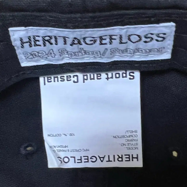 [BUNJANG] Heritagefloss HFC Black Ball Cap 24ss / 헤리티지플로스 HFC 블랙 볼캡 24ss