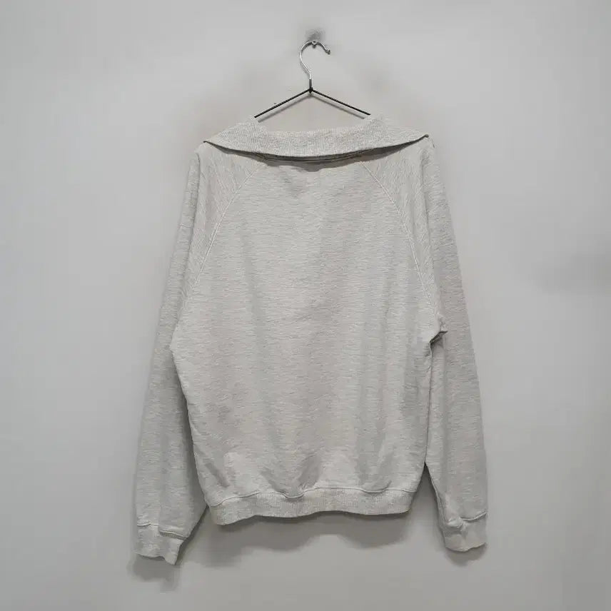 [BUNJANG] WMM Half Zip-Up Sweatshirt - Grey / WMM 하프집업 맨투맨 그레이