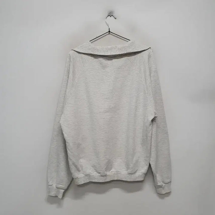 [BUNJANG] WMM Half Zip-Up Sweatshirt - Grey / WMM 하프집업 맨투맨 그레이
