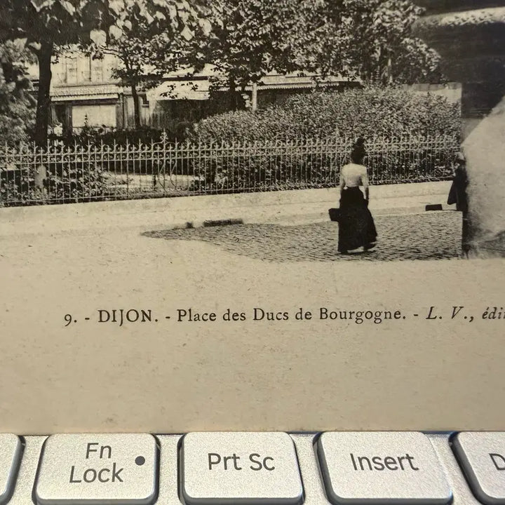 [BUNJANG] 1905 French Dijon Burgundy Square Vintage Postcard / 1905년 - 프랑스 부르고뉴 - 디종 공작 광장 - 와인 생산 지역