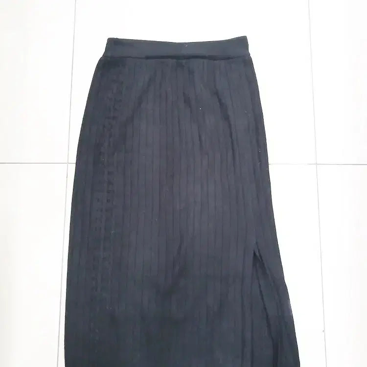 [BUNJANG] Maison de Roem Knit Long Skirt / maison de roem 73 허리밴딩 니트 롱치마 스커트 중고 검정