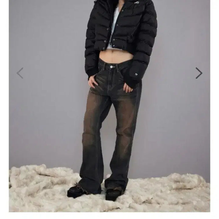 [BUNJANG] As On Puffer Jacket Black / 애즈온 푸퍼자켓 블랙