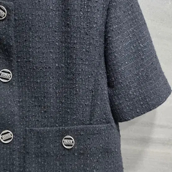 [BUNJANG] RAON Tweed Short Sleeve Jacket / RAON라온컴퍼니, 트위드 반팔자켓, 거의 새상품