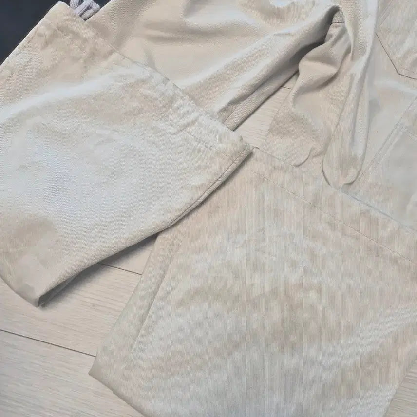 [BUNJANG] Roaringrad Double Knee Carpenter Flare Pants / [L] 로어링라드 더블 니 카펜터 플레어 베이지
