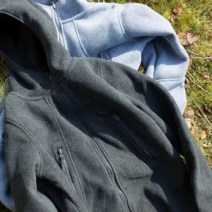 [BUNJANG] Nordic Style Charcoal Hoodie Zip-up / 북유럽 스타일 후드 집업 새제품 판매
