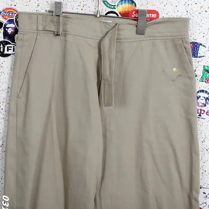 [BUNJANG] Remain Belted Simple Chino Pants (Men&