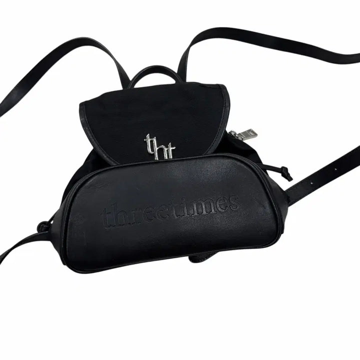 [BUNJANG] 3 Times Arcon Mini Backpack Bag Black / 쓰리타임즈 아콘 미니백팩 가방 블랙
