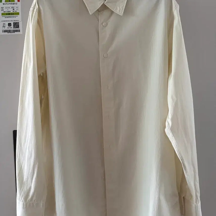 [BUNJANG] Uniqlo U Cotton Shirt - Lemon, Large / 유니클로U 면셔츠 라지사이즈 연한 레몬색 100