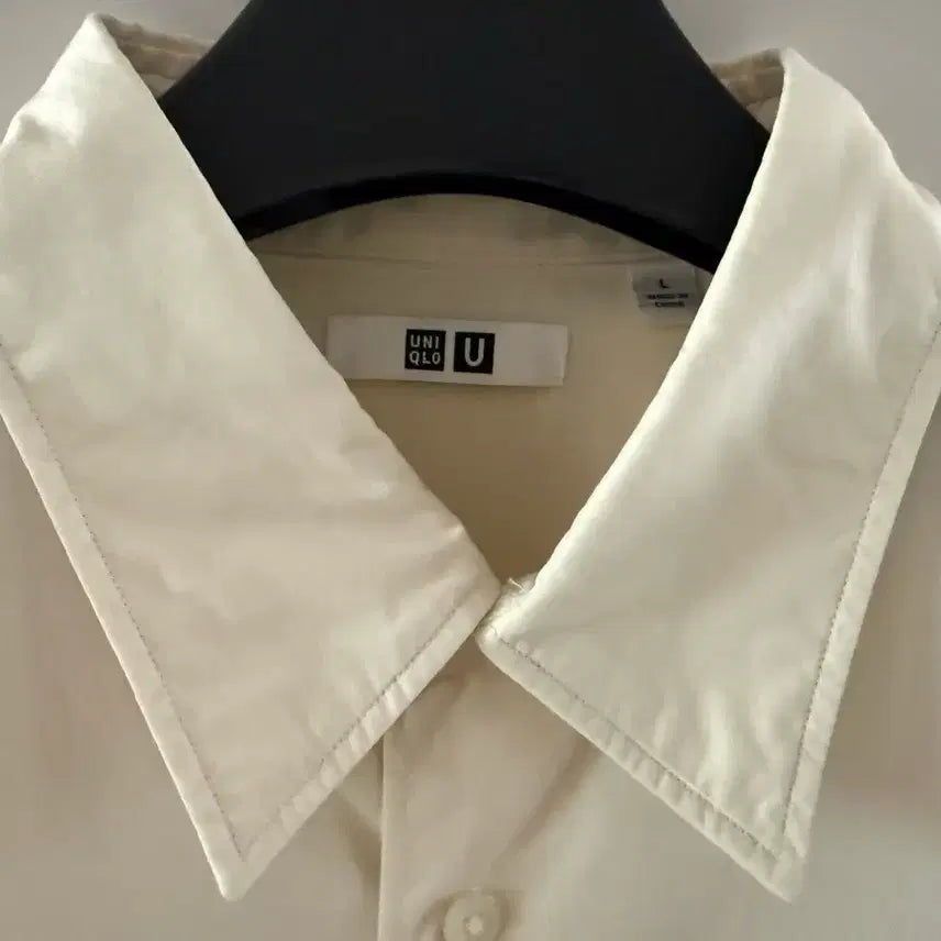 [BUNJANG] Uniqlo U Cotton Shirt - Lemon, Large / 유니클로U 면셔츠 라지사이즈 연한 레몬색 100