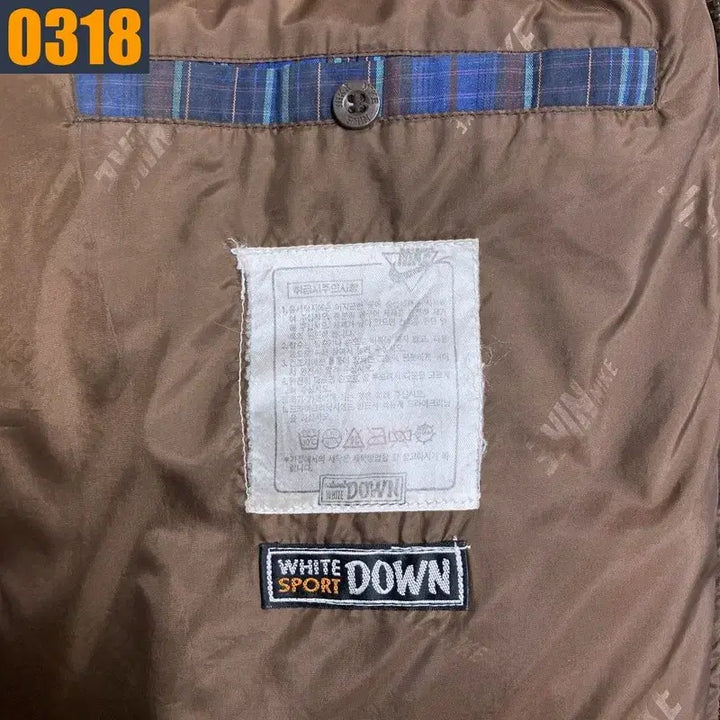 [BUNJANG] Nike Vintage Check Padded Jacket - Men&