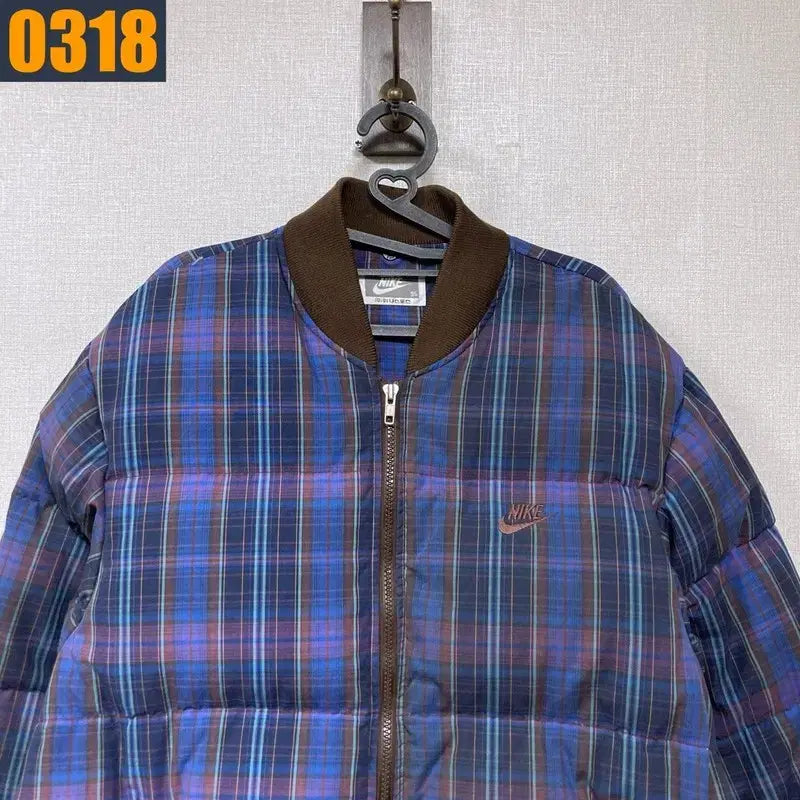 [BUNJANG] Nike Vintage Check Padded Jacket - Men&