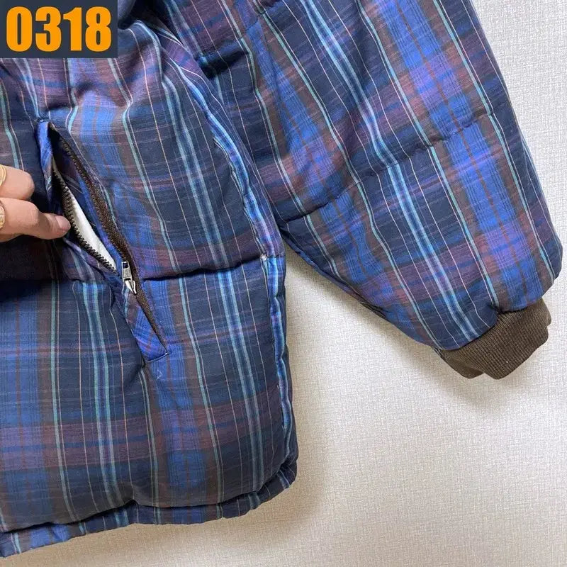 [BUNJANG] Nike Vintage Check Padded Jacket - Men&